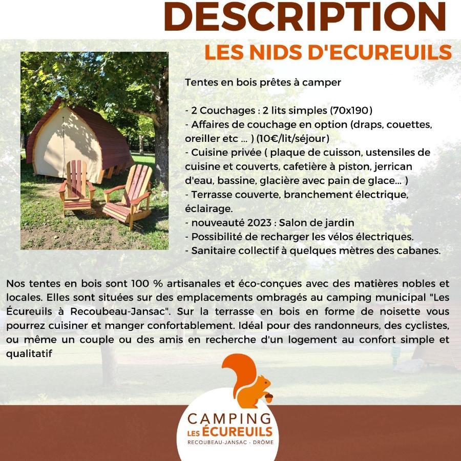 Habitat Createur - Hebergements Insolites Au Camping Municipal "Les Ecureuils" Recoubeau-Jansac Exterior photo